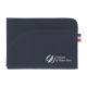 Porte-cartes bleu foncé horizontal avec marquage bas droite face avant