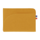 Porte-cartes jaune horizontal matière végétale sans marquage