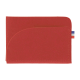 Porte-cartes rouge horizontal matière végétale sans marquage