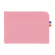 Porte-cartes rose clair horizontal matière végétale sans personnalisation