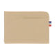 Porte-cartes beige clair horizontal matière végétale sans marquage