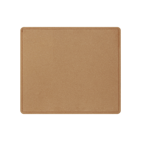 Arrière du tapis de souris beige avec coutures visibles sans personnalisation
