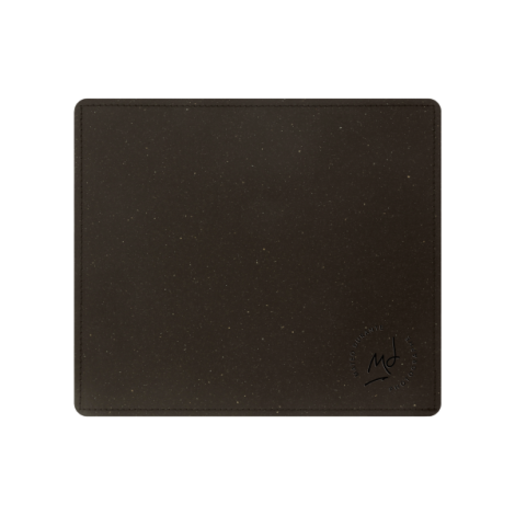 Tapis de souris noir effet moucheté avec marquage bas droite