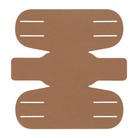 Pot à crayons marron clair vue intérieure fond carré