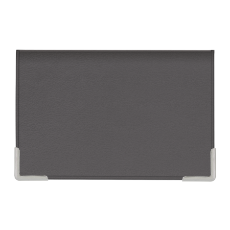 Porte-cartes gris vue face sans marquage