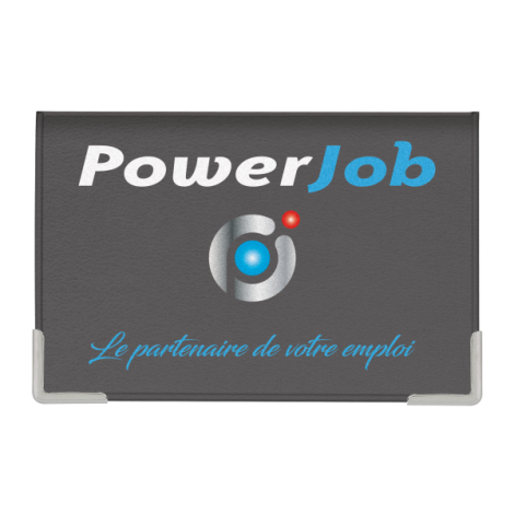 Porte-cartes avec marquage quadrichromie logo multicolore