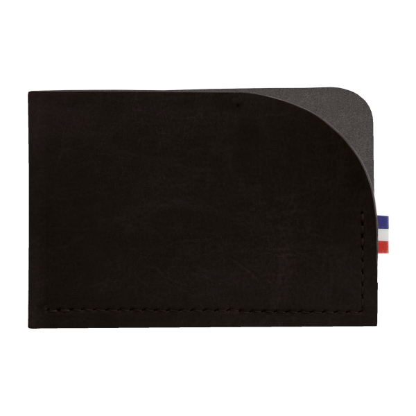 Porte-cartes publicitaire matière végétale Noir