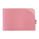 Porte-cartes rose clair avec rabat arrondi
