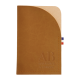 Porte-cartes marron clair avec marquage visible bas droite