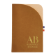 Porte-cartes marron clair avec marquage bas droite face avant