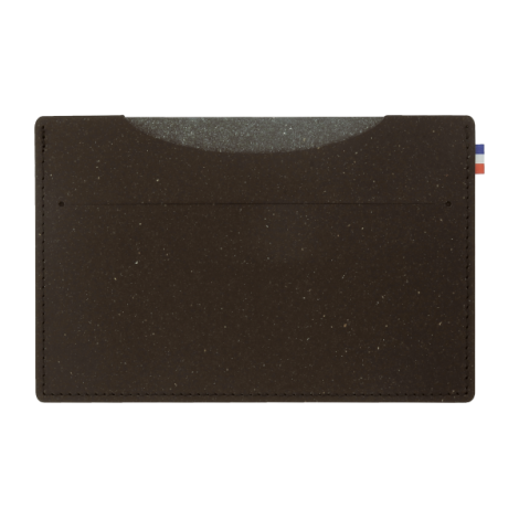 Porte carte grise gris foncé sans marquage face avant