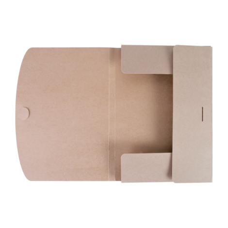 Chemise 3 rabats ouverte à plat avec structure intérieure visible