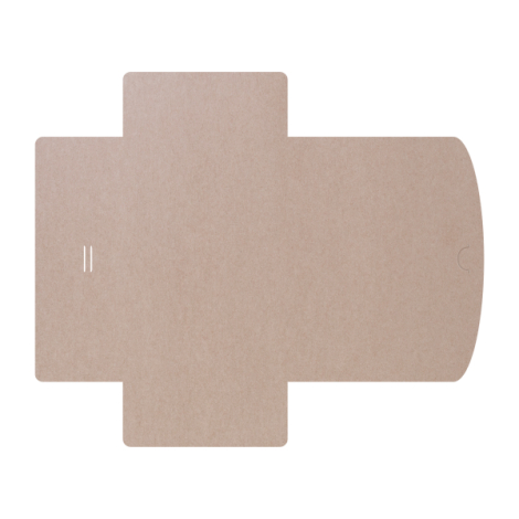 Chemise 3 rabats gabarit de découpe à plat avec plis et encoches