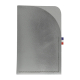 Porte-cartes gris clair vertical sans marquage face avant