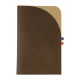 Porte-cartes marron foncé vertical sans personnalisation