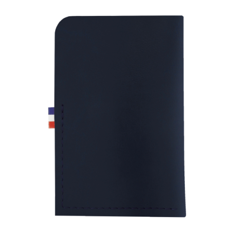 Porte-cartes bleu foncé vue dos sans marquage
