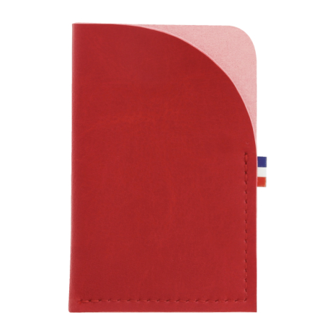 Porte-cartes rouge vertical sans marquage