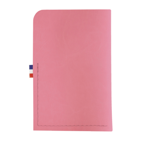 Porte-cartes rose vue dos sans personnalisation