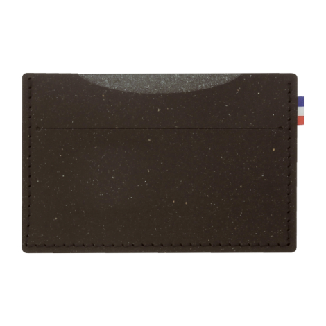 Étui carte bancaire gris foncé sans marquage face avant