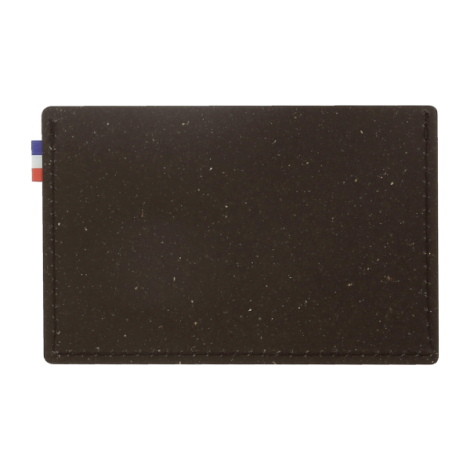 Étui carte bancaire gris foncé vue dos sans personnalisation