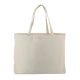 Tote bag XXL écru vue profil avec soufflet latéral visible