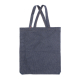 Tote bag à dos denim bleu vue face sans marquage