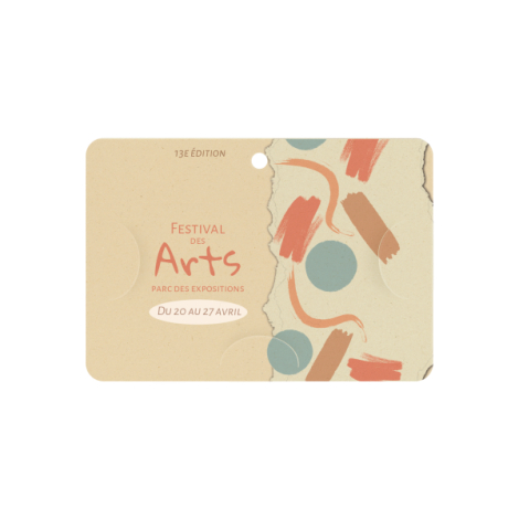 Porte-badge A7 publicitaire bagasse fabriqué France