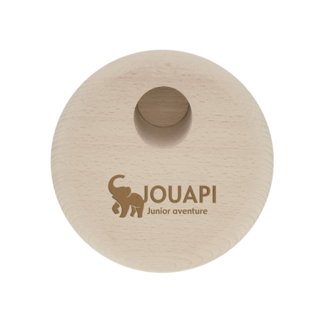 Socle bois avec marquage gravé personnalisé