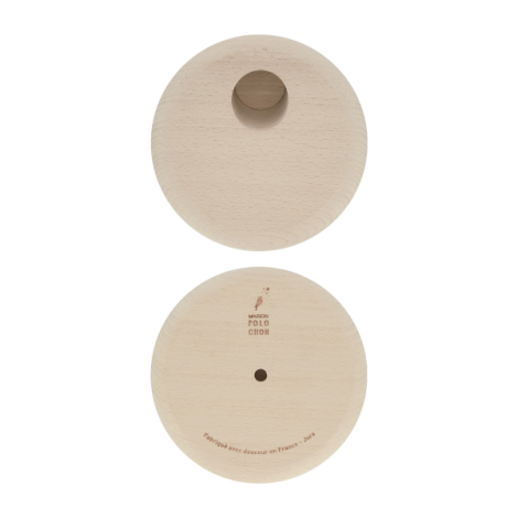 Deux lampes nomades allumées sur socle ambiance chaleureuse