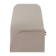 Porte-monnaie gris clair ouvert avec compartiment visible, sans contenu Porte-monnaie gris clair ouvert avec compartiment visible, sans contenu