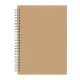 Carnet A5 couverture kraft avec spirale métallique sans marquage