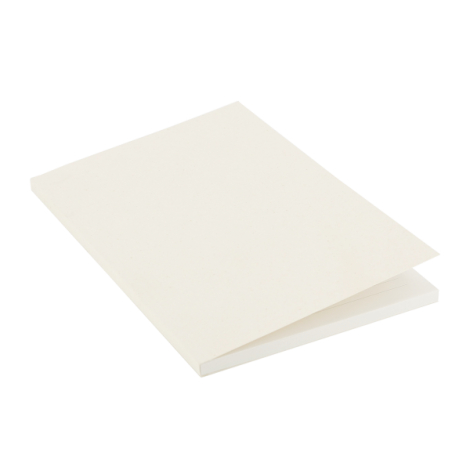 Carnet A5 fermé vue plongée couverture papier recyclé