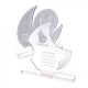 Trophée acrylique superposition plaques design papillon vue perspective