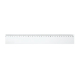Règle 30 cm transparente graduée sans marquage vue face