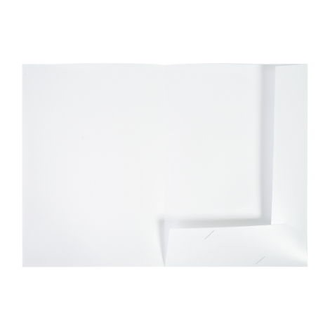 Chemise A4 ouverte intérieur rabat maintien documents
