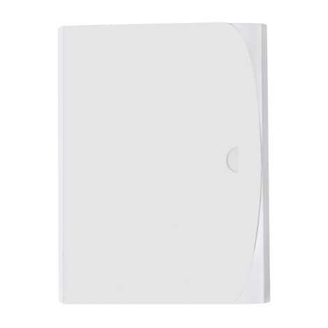 Chemise A4 3 rabats fermée vue face rabat arrondi encoche