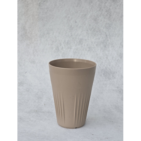 Gobelet réutilisable JoJo coloris taupe sans marquage, vue produit