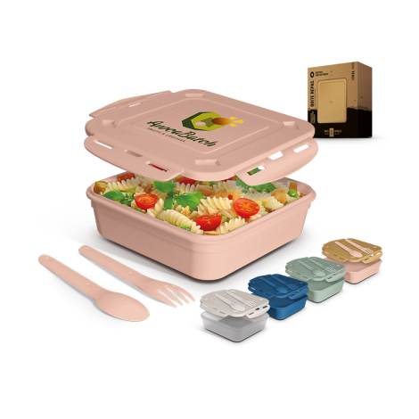 Boite repas avec couverts personnalisable 1.2 L