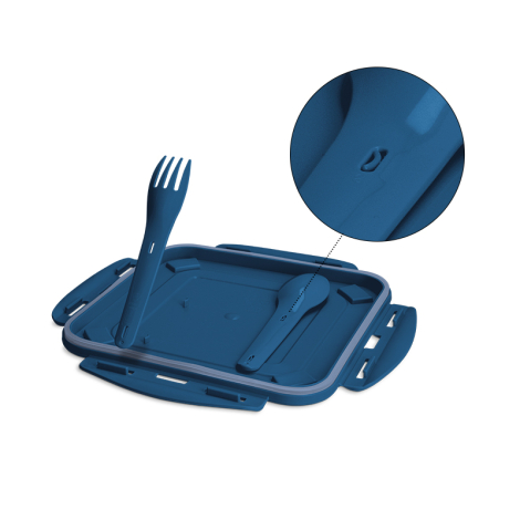Boite repas avec couverts personnalisable 1.2 L