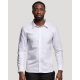 Chemise homme manches longues vue face col classique fermeture complète surface uniforme sans marquage visible