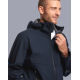 Blouson coupe-vent homme zoom buste fermeture zippée centrale capuche détail col matière aucune personnalisation apparente
