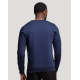 Sweat unisexe vue dos homme coloris bleu marine coupe droite surface uniforme sans marquage visible Sweat unisexe vue dos homme coloris bleu marine coupe droite surface uniforme sans marquage visible