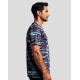 T-shirt running homme vue profil motif graphique all over manche visible sans marquage visible