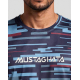 T-shirt running homme zoom col et torse motif graphique logo poitrine détaillé marquage visible sur la poitrine