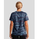 T-shirt running femme vue dos surface graphique all over sans marquage visible