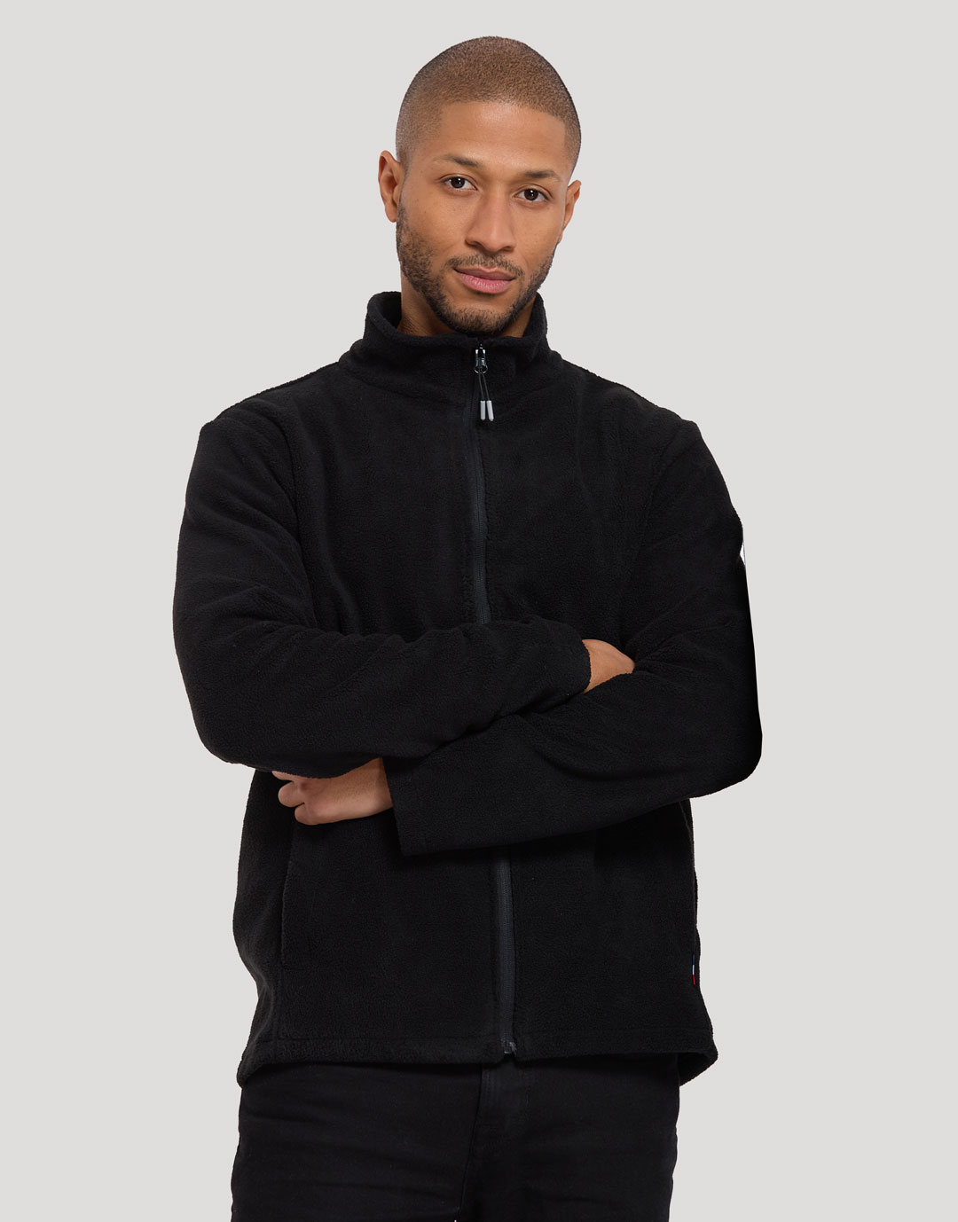 Veste polaire homme personnalisable Aravis Noir