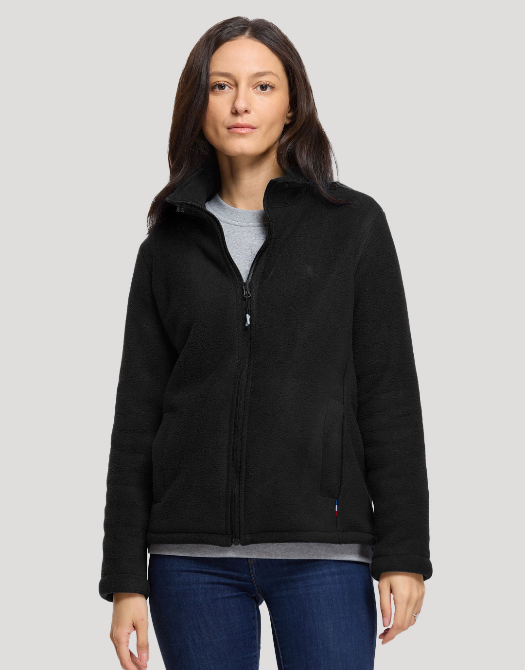 Veste polaire femme personnalisable Vanoise Noir