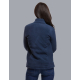 Veste polaire femme vue de dos portée autre couleur col montant surface uniforme sans marquage visible