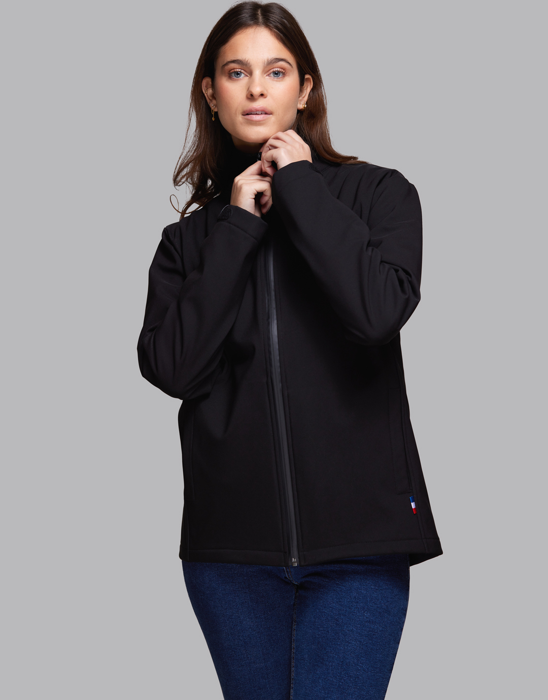 Veste softshell femme personnalisable Salève Noir