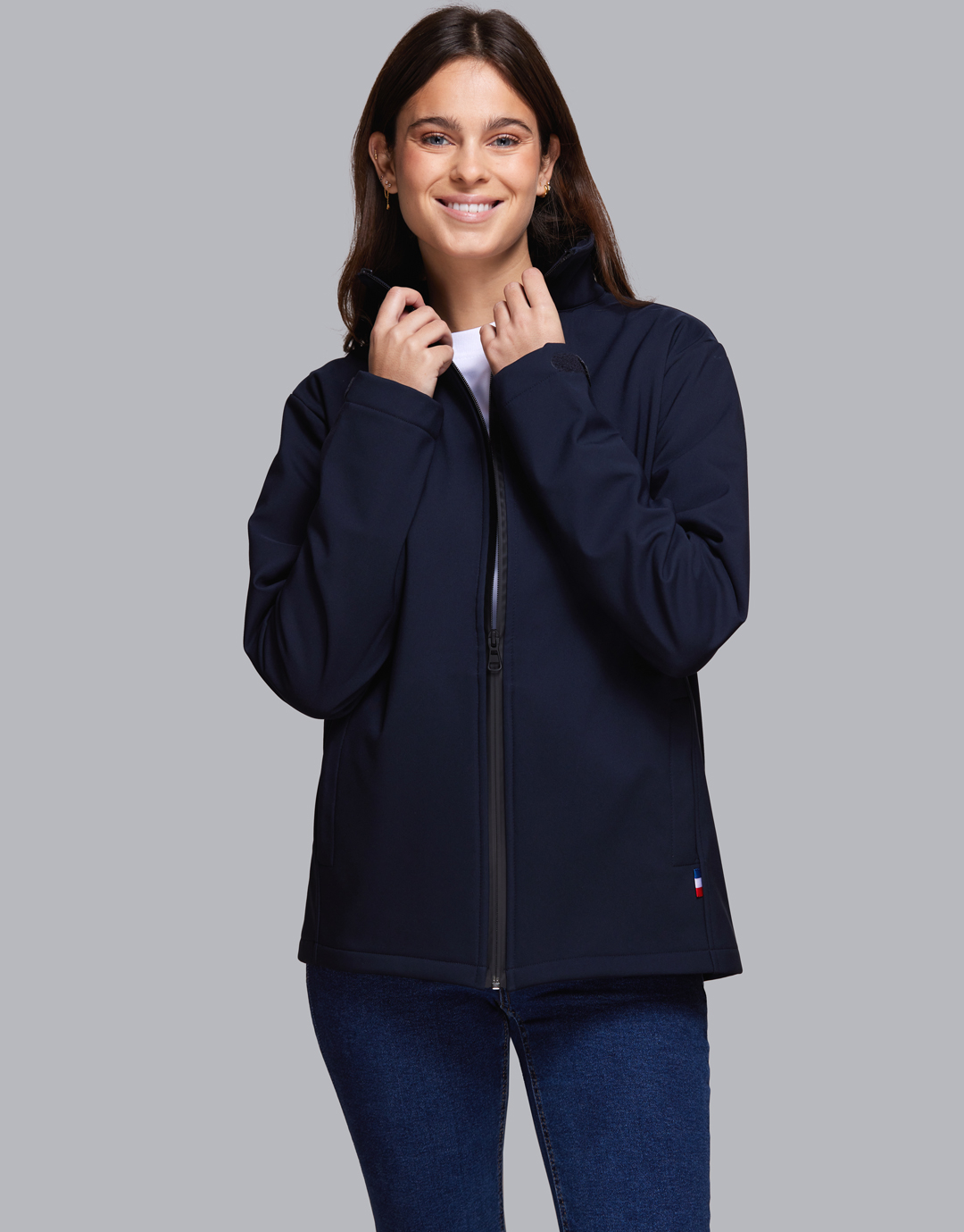 Veste softshell femme personnalisable Salève Marine